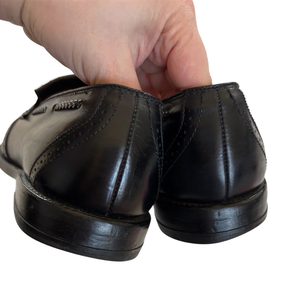 Allen Edmonds Bradenton Black Leather Tassel Loafers Men’s 10 C - Picture 5 of 12